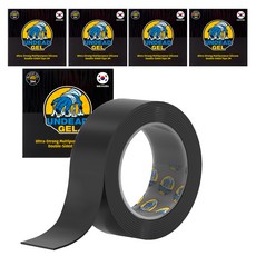 Undead Gel 無敵多用途超強力矽膠雙面膠帶 黑色凝膠, 5個