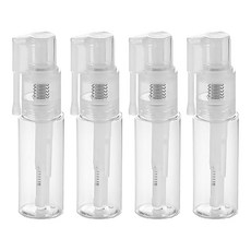 粉末噴嘴噴霧瓶 50ml, 透明, 4個