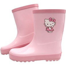 HELLO KITTY 女童角色圖案橡膠靴