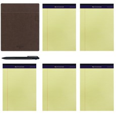 Paper Lab B5便條紙+Legal Pad 50張*5本+Tribes針筆 3色, 棕色（墊板）, 1套