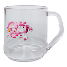 ROBOCAR POLI 波力 poliqq水杯 粉, 粉色, 1個