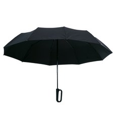 OH rain 環扣自動傘 PU烤漆傘柄, 黑色