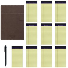 便條紙 MINI 棕色+便條紙 10張+3色原子筆, 棕色(墊板),混色(墊板),黑色+藍色+紅色(圓珠筆), 1組