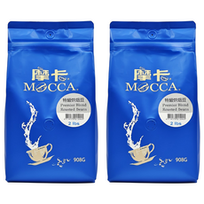 MOCCA 摩卡 特級烘焙豆, 咖啡豆(無研磨), 908g, 2包