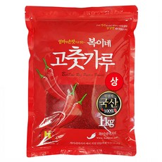 복이네먹거리 국산 고추가루 씨분리 상 보통맛 반찬용, 1kg, 1개