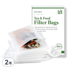 리비뉴 국물 육수용 일회용 다시백, 소(S), 100개입, 2개