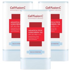셀퓨전씨 아쿠아티카 스틱 썬스크린 100 SPF50+ PA++++, 19g, 3개