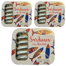 정어리 모양 밀크초콜릿, 3개, 120g