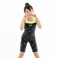 zetessport 女童寬肩帶五分X背室內泳衣 25354