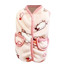 SassyDog 毛絨馬甲, 粉色綿羊, 2件