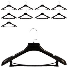 Tree 塑膠西裝衣架, 單一顏色, 10個