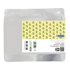 寶寶菓 boboko 乳酸菌果乾 芭樂 添加十億乳酸活菌 台灣在地水果 無添加劑 無糖 無鹽 無防腐劑, 3歲以上, 25g, 1包