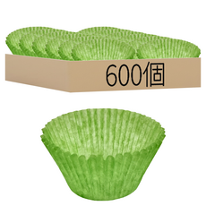 毅詮蛋糕烘焙紙杯 100%紙漿 耐高溫可入烤箱 不含螢光劑 防油, 綠色, 1組