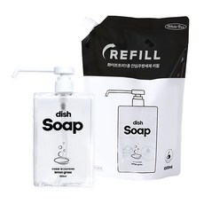 WhiteTree 多功能餐具蔬果清潔劑 500ml+補充包 1000ml, 1組