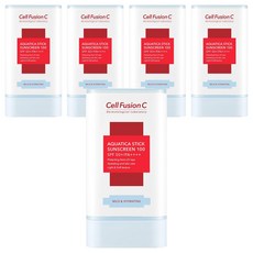셀퓨전씨 아쿠아티카 스틱 썬스크린 100 SPF50+ PA++++, 19g, 5개
