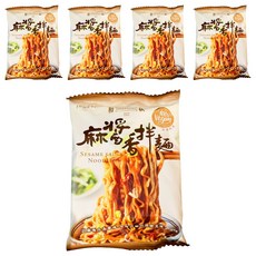 和秋 麻醬香拌麵, 全素食者可食用, 美國頂級粉心麵粉, 5包