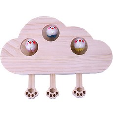 Chilcy 貓咪互動式打地鼠玩具, 1個, 兔子老鼠 3孔