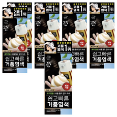 미쟝센 올 뉴 쉽고 빠른 거품 염색제, 2N흑색, 6개