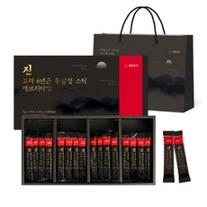 Welbinggotgan 6年根高麗紅蔘日常飲隨身包+提袋, 100條, 1個