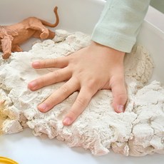 Laho Kids 孩童黏土沙玩具, 白色, 600g, 2包