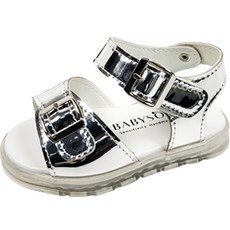 새끼발바닥 아동용 미러스타 LED 샌들