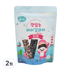 Pure Eat 幼兒海苔夾心脆片, 穀物風味, 20g, 2包