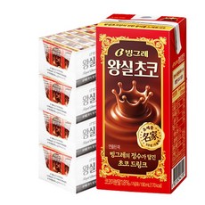 빙그레 왕실 초코 드링크, 190ml, 96개