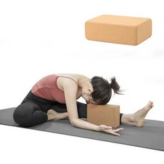 Sabina 軟木方形瑜珈輔助瑜珈磚, 單一顏色, 1個