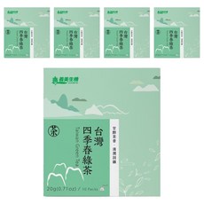 義美生機 台灣四季春綠茶, 2g, 10包, 5盒