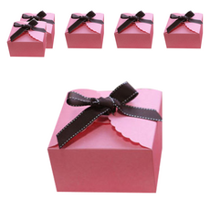 蕾絲彩色盒 小, 粉紅色, 96個