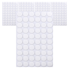 KHONEIM 高強度圓形雙面膠帶 4W138 20mm 60p, 透明, 5個