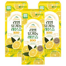 NATUREDREAM Real檸檬汁100隨身包 14條入, 280g, 3盒