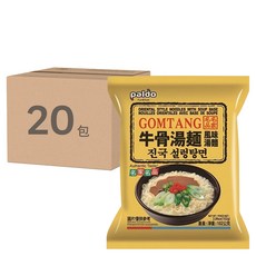 paldo 八道 牛骨湯風味泡麵,20包,香醇湯頭，麵條Q彈有嚼勁，快速料理超方便