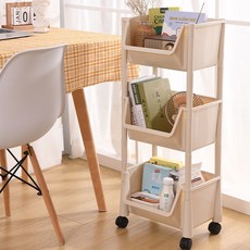 EVER HOUSE 多用途多功能塑膠收納層架, 米色, 3層