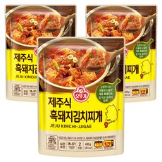 오뚜기 제주식 흑돼지 김치찌개, 450g, 3개