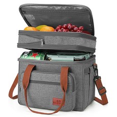 WEYOUNG Camper Double Cook 可擴展保冷袋, 灰色, 15L