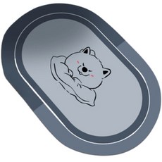 12ROUND 矽藻土腳踏墊, 1個, 海軍蓝