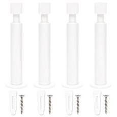 緩衝門擋 平面 白色, 4個