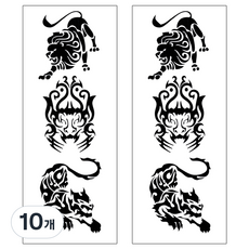 PartyBok.com 字母紋身貼紙, 10個, B-LD063