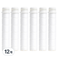 Pfrelle 微氣泡蓮蓬頭替換濾芯 白色, 12個, 無香