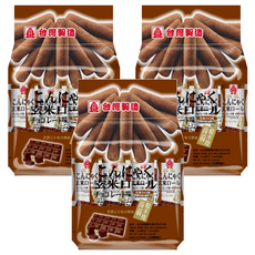 北田 蒟蒻糙米捲 巧克力口味 天然糙米 富含膳食纖維 獨立包裝 方便攜帶, 160g, 3袋