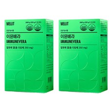 WELLIT 蘆薈果凍條隨身包, 280g, 2盒