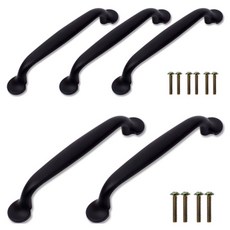 2件家具把手糖黑色, 6個