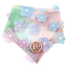 HAPPY GO PUPPY 寵物領巾 花朵裝飾, 花花仙子, 1條