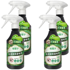 奇檬子 防蟑螂螞蟻噴劑, 添加月桂葉精油, 天然無毒配方, 適用於居家環境, 500ml, 4瓶