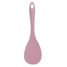 Kitchen Factory 粉彩矽膠飯勺, 耐熱100度, 22cm長, 深粉色, 1支