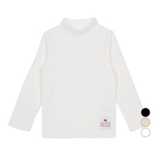 점핑칙피 유아동 소프트 피치 후라이스 기본 목넥 티셔츠