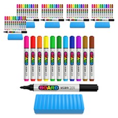 PENMAX 白板筆 209 12色 + 板擦, 粉紅色,紅色,橘色,黃色,淺綠色,綠色,藍色,深藍色,紫色,棕色,栗色,黑色, 6個