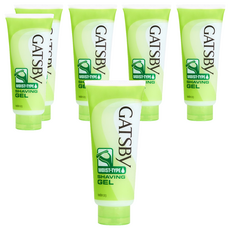 GATSBy 保濕型刮鬍凝膠, 205g, 6個