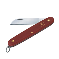 VICTORINOX 瑞士維氏 園藝系列小刀 附鑰匙圈 瑞士製造 3.9051 100mm 紅色, 1個